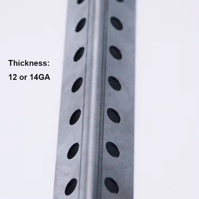 Barre d'acier à angle L galvanisée trempée à chaud avec perforation de service de traitement de trous