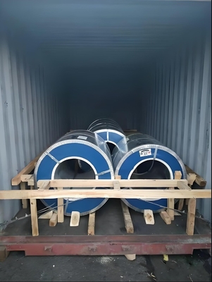 Coil d'acier galvanisé prépeint PPGI revêtu de couleur pour la fabrication de feuilles ondulées