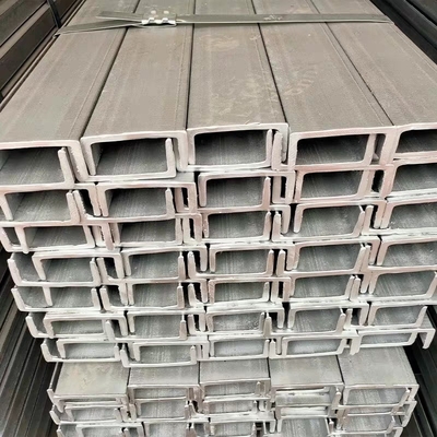 150x75 Taille en acier PFC 150x75 facturation par poids réel et canaux de brides parallèles
