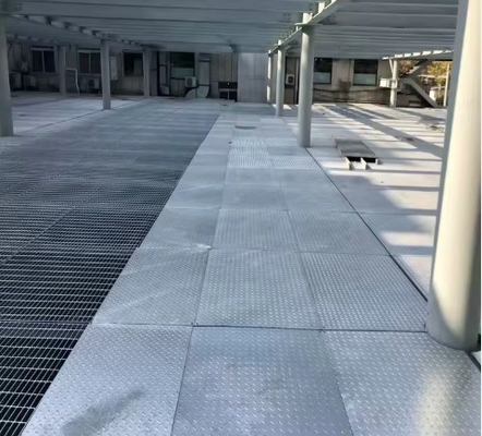 Plancher de grille en acier galvanisé pour plateforme de passerelle