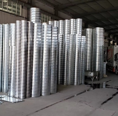 Duct d'air galvanisé en spirale pour les besoins en climatisation de chambre de style industriel