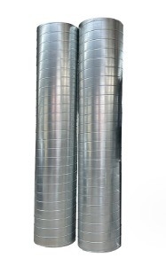 Duct d'air galvanisé en spirale pour les besoins en climatisation de chambre de style industriel