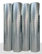 Duct d'air galvanisé en spirale pour les besoins en climatisation de chambre de style industriel