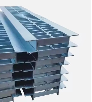 Structure en acier galvanisé couverture de tranchée plancher grille de drainage de treillis 50 mm Barre transversale