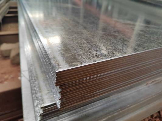 4.5/4.75/5.0*1500mm tôle d'acier galvanisé taille personnalisée expédiée dans le monde entier avec revêtement Z41-Z60