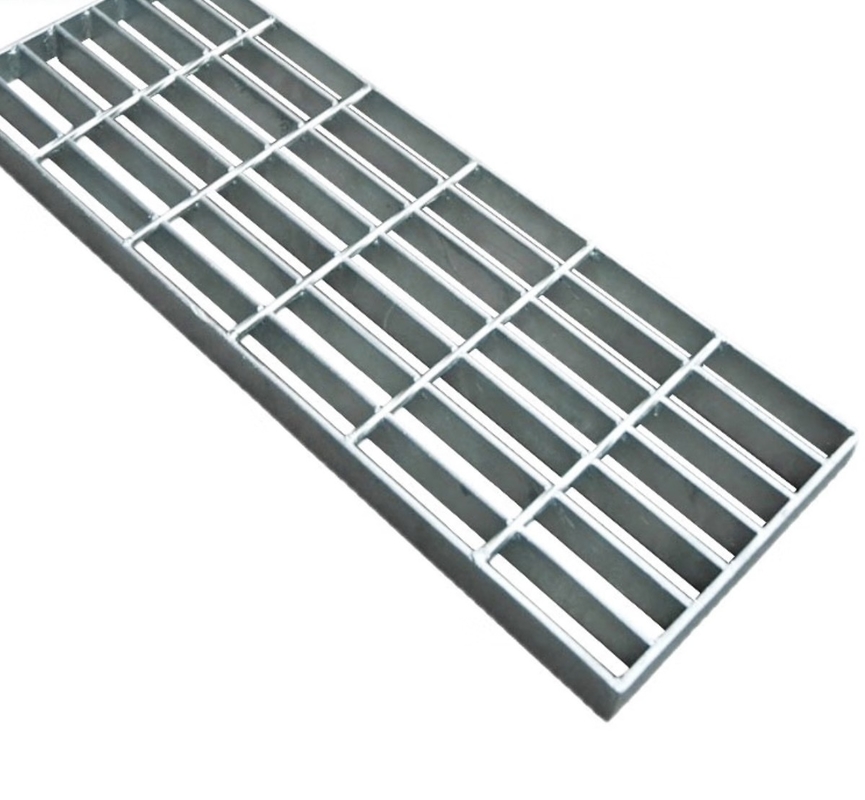 Grille en aluminium d'argent de style industriel pour passerelles et plates-formes lourdes